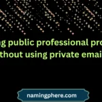 finding public professional profiles without using private emails