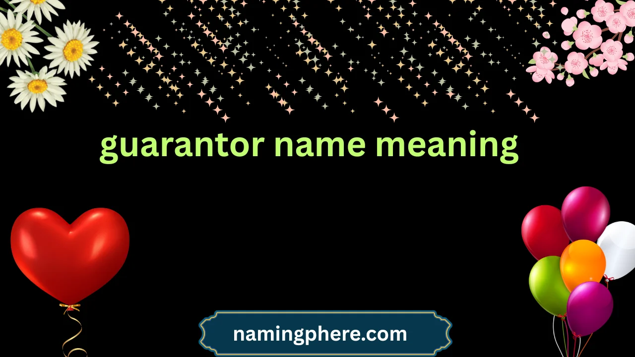 guarantor name meaning