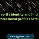 how to verify identity and find public professional profiles safely