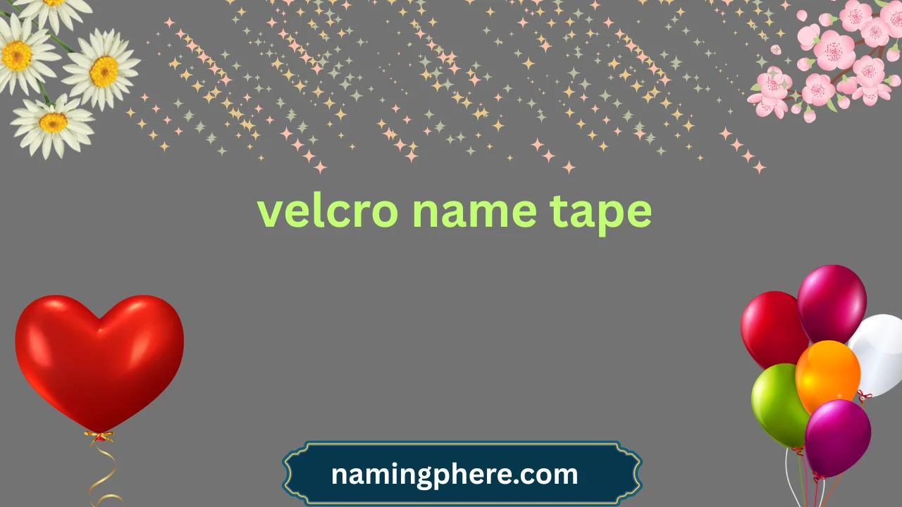 velcro name tape